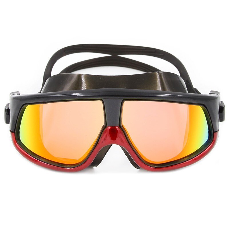 Mærke store ramme svømningsbriller voksne vandtætte svømme uv anti tåge mærke vandbriller svømmebriller: Mm6106