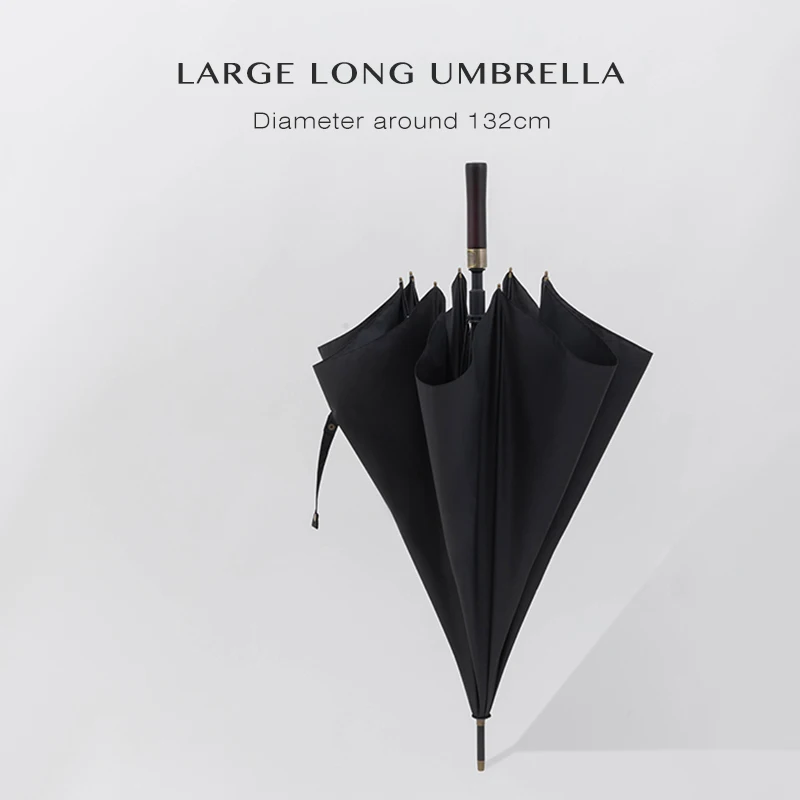 Parapluie de Golf, grand format, Long, 132cm, pour le travail, le Golf, le voyage, style Vintage