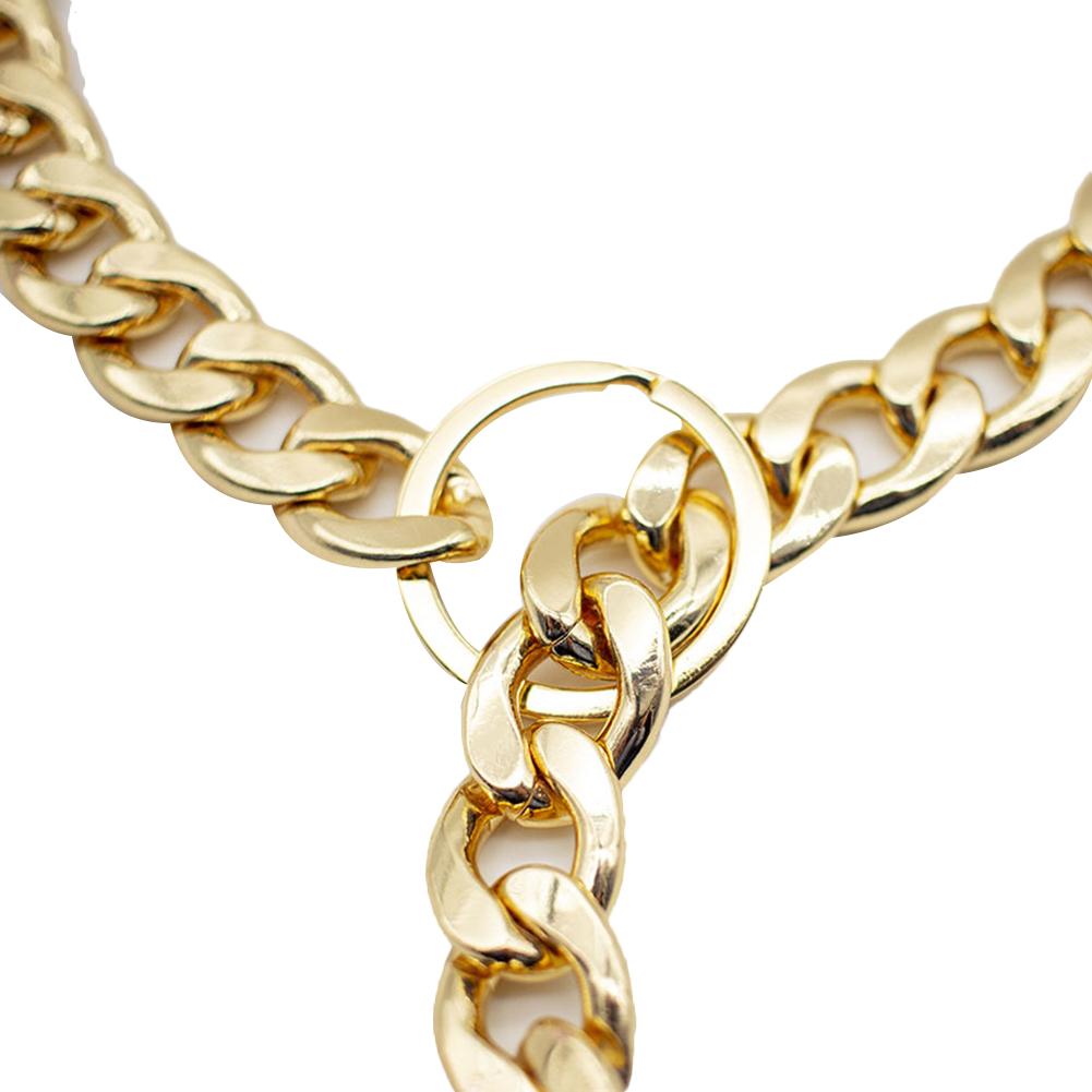 3 stil metal hunde træning choker kædehalsbånd til store hunde bulldog stærk sølv guld rustfrit stål slip hund krave