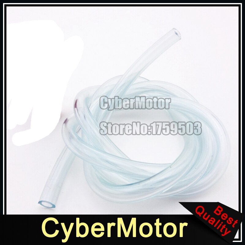 1 meter 5mm genomskinlig bränsleslang rör gas inline rör atv quad snöskoter pit dirt bike motorcykel utv buggy go kart motoriserad