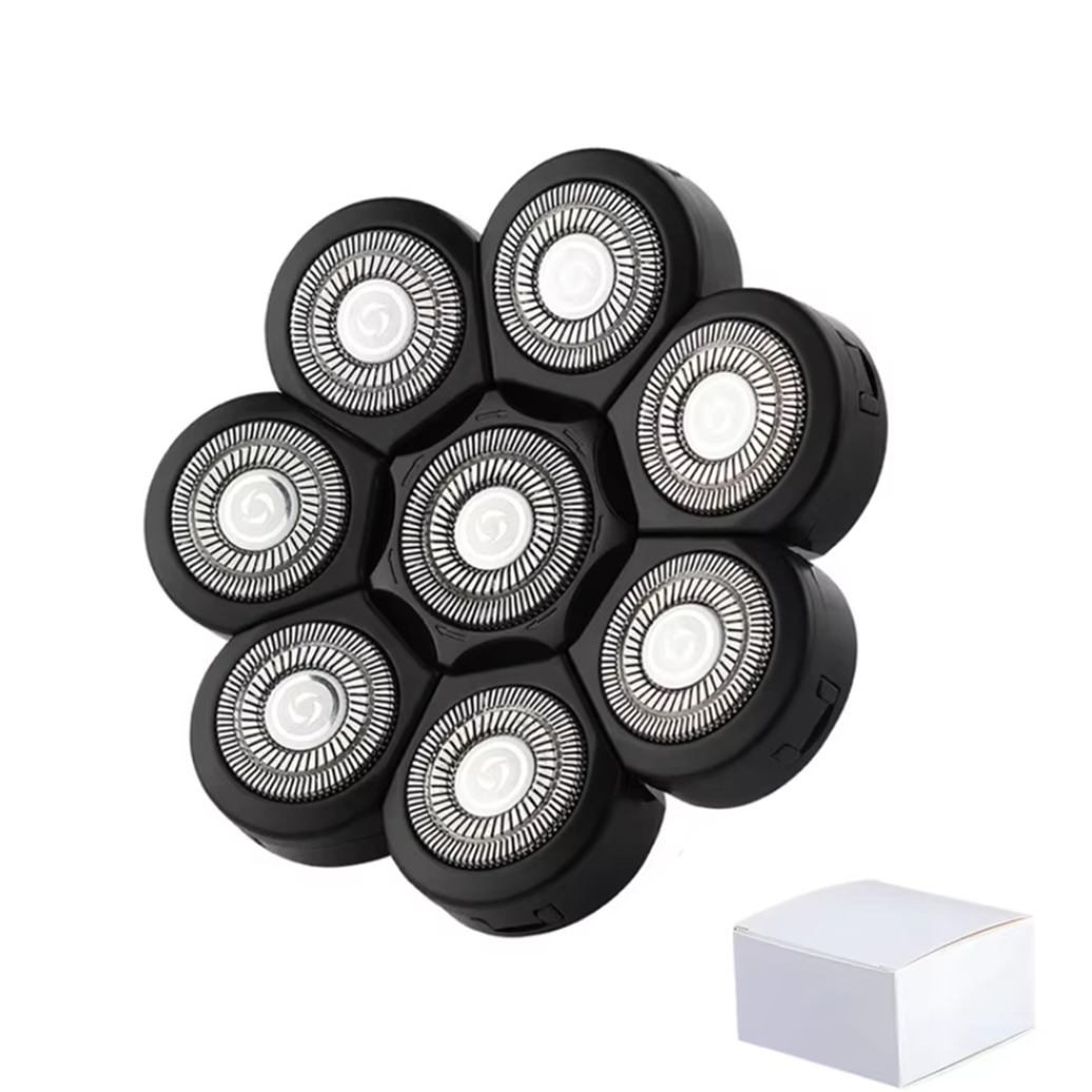 Replaceable 3D 4D 5D 6D 7D 8D 9D Electric Shaver Heads | Nose Trimmer, Hair Clipper & Facial Massage Heads: Blue