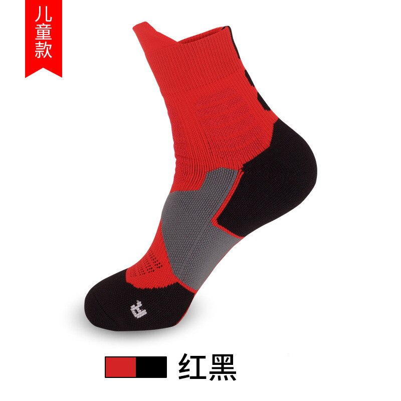 Kids Basketbal Sokken Vrouwen Sport Druk Fietsen Korte Buis Running Wandelen Antislip Antihechtende Comfortabele Kleur Sokken: EML8501-2