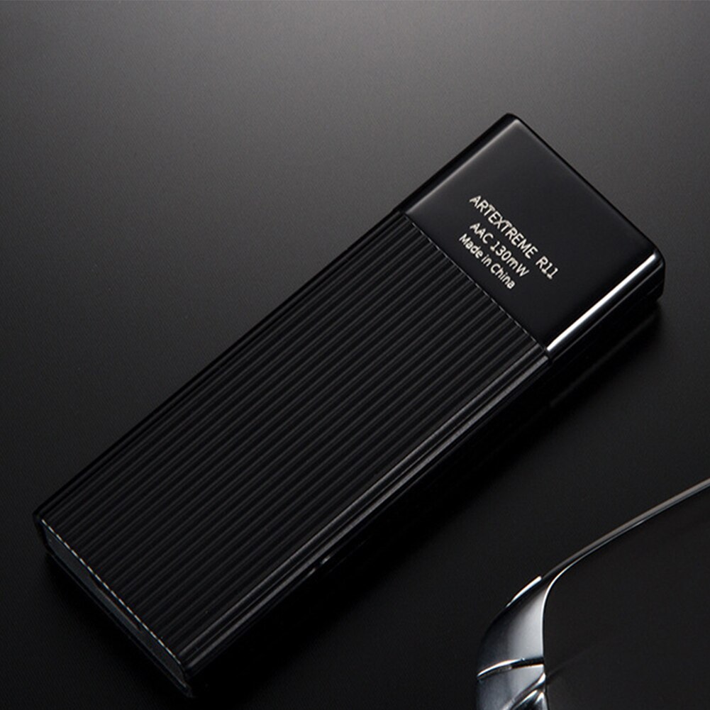 Dom Bluetooth 5.0 bezprzewodowy mini czarny przenośny potężny muzyka praktykant stereofoniczny wskaźnik światło słuchawki wzmacniacz uniwersalny ABS