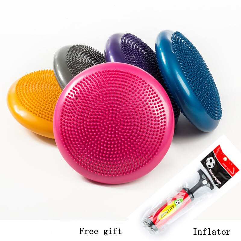 33 cm PVC Balans Yoga Disc Wobble Stabiliteit Balans Kussen Mat Opblaasbare Voet Massage Mat Bal Fitness Oefening Training bal