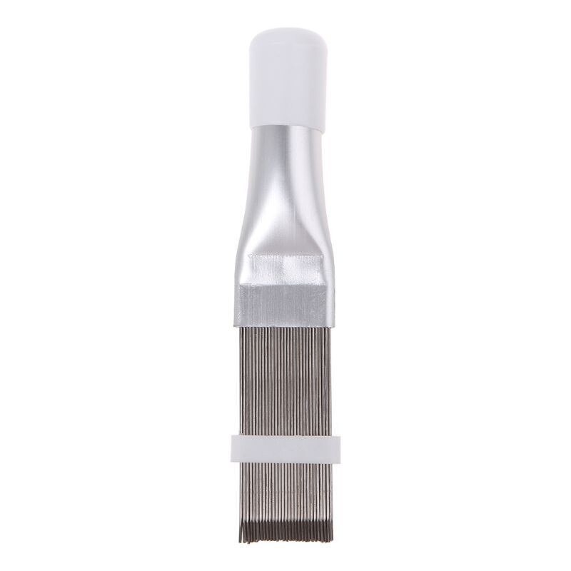 Peigne universel à ailettes de radiateur de voiture, A/C, 1 pièce, climatiseur, lisseur, outil de nettoyage, réparation de système de refroidissement du véhicule: stainless steel