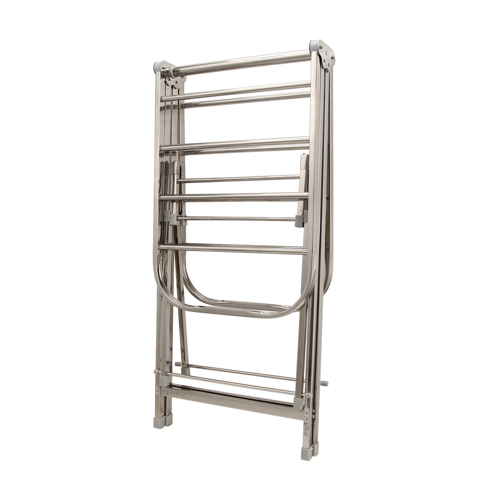 Foldable Clothes Line Airer Horse Stainless Steel Laundry Hanging Drying Rack Laundry Dryer Winged Washing Horse CN/RU/US/UK/AU