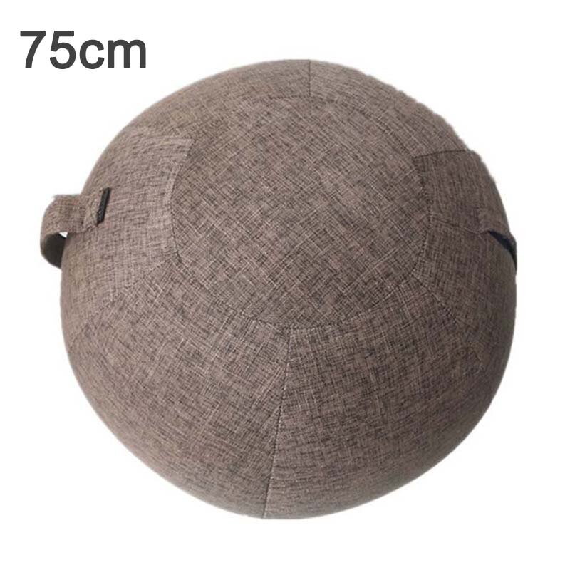Anti-Slip Yoga Bal Cover Oefening Balans Bevalling Bal Cover Met Handdle Draagbare Yoga Pilates Gym Training Bal Cover tas: 75cm Brown