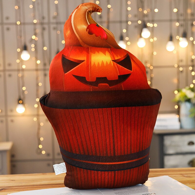 Creatieve Halloween Grappig Pompoen Kussen Afneembaar En Wasbaar Knuffel Activiteit Decoratie Groente Fruit Pop: L / color 6
