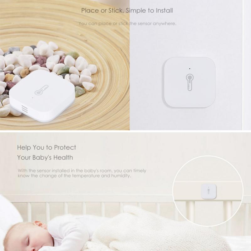 Smart Air Pressure Temperature Humidity Environment Sensor Work For Xiaomi Home Android IOS APP Control Homekit