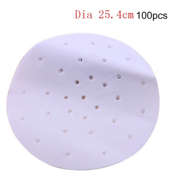 50/100 st bambu korg ångpapper kök matlagning bambu ångare dim sum papper under ånga matta runda non stick ångpapper: 10