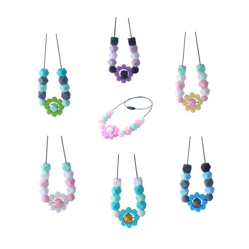 NewBaby Farbige Ungiftig Geometrische Molaren Anhänger Beißring Armband Molaren Stick Silikon Biss Stick Niedlichen Cartoon-Muster ToyNew