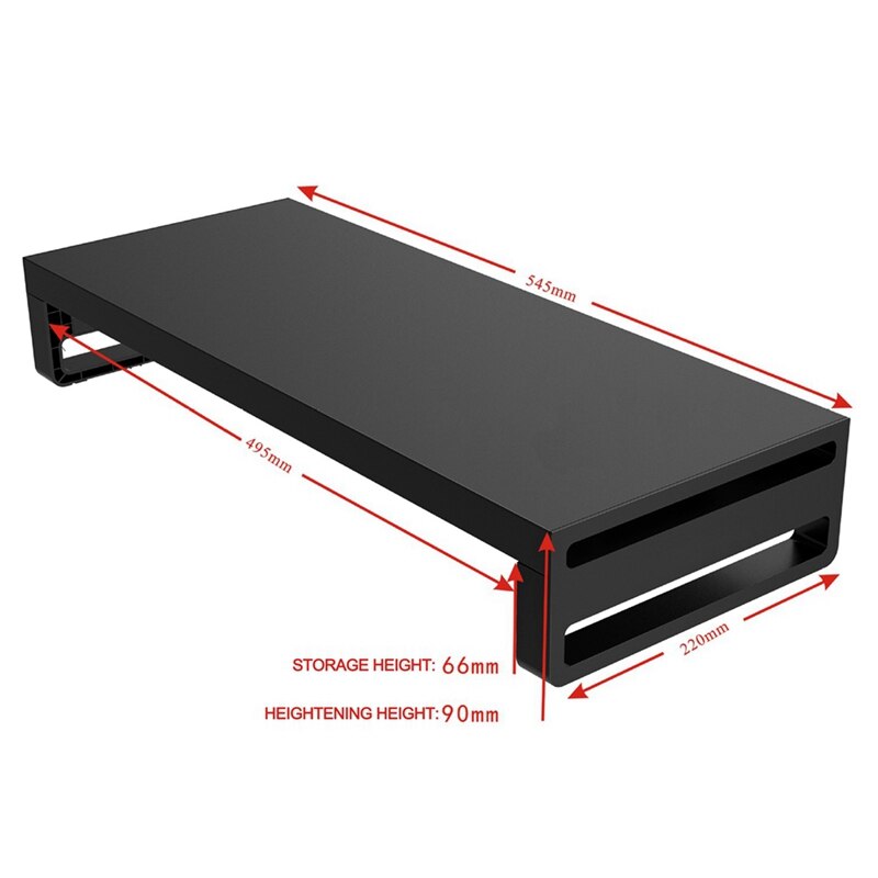 Multi-Function Desktop Monitor Stand Aluminum Alloy Bracket Computer Monitor Stand Base Anti-Slip Sn Riser Holder