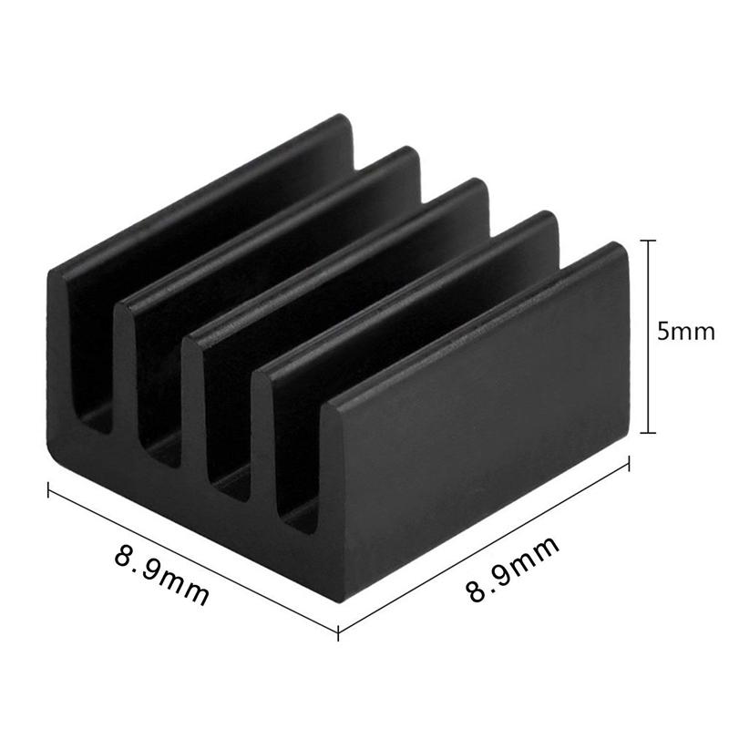 8 PCS for Raspberry Pi Aluminum Heatsink Heat Sink Computer Cooler Radiator For Electronic Chip Heat Dissipation Cooling Pads