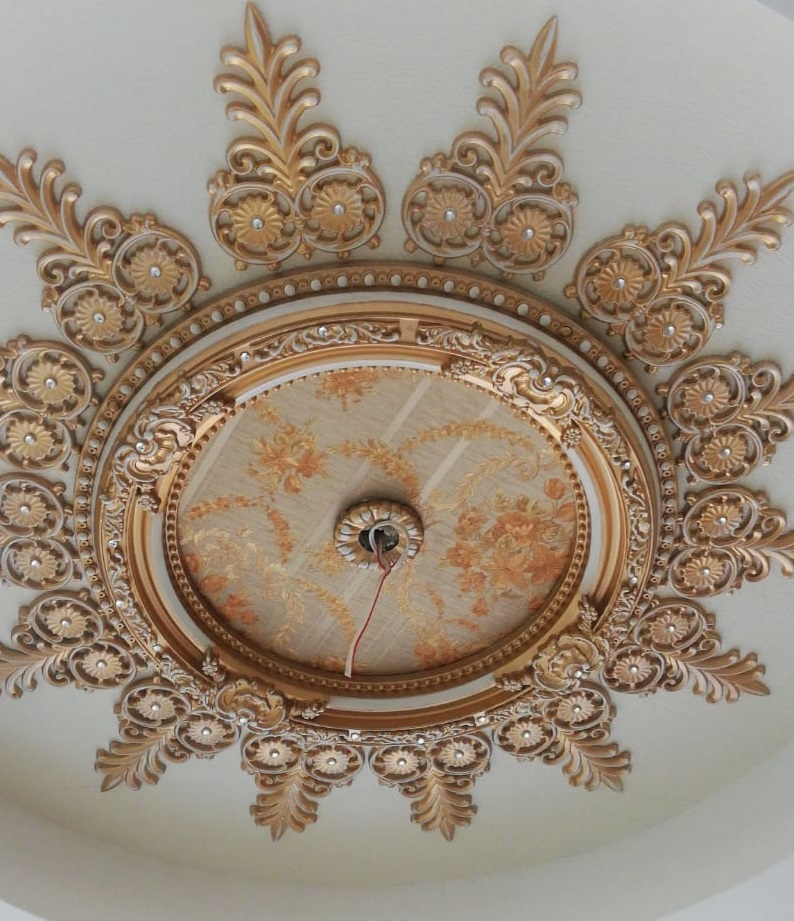 Decogold 60 cm Round Palace ceiling navel ceiling accessory bronze decorative ceiling