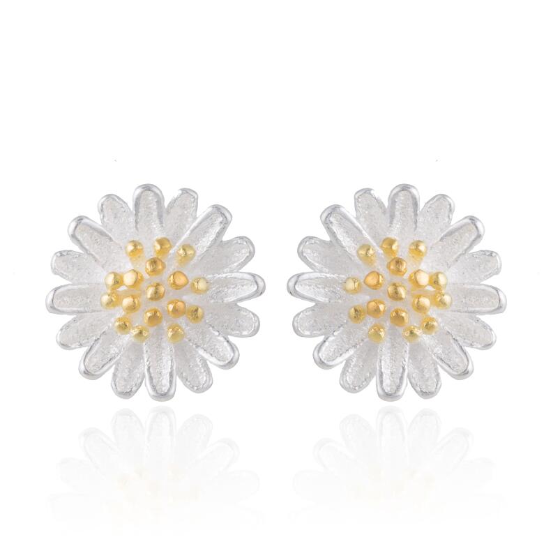 Jisensp Korean Romatic Adjustable Flower Bracelets Bangles Chic Daisy Flowers Charm Bangle Women Jewelry Wedding Bride: SYED166