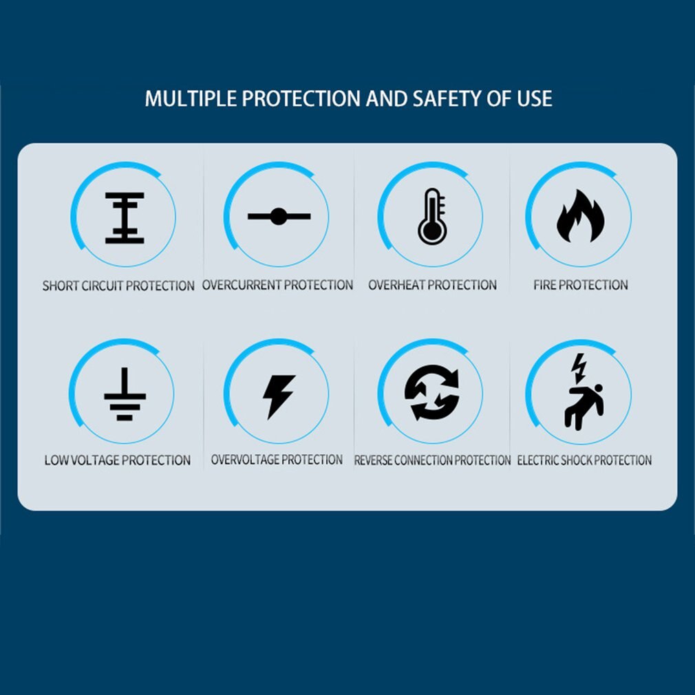 12V 8A / 24V 4A 6-150Ah LCD Car ATV Motorcycle Pulse Repair Battery Charger Automatic Battery Charging Device