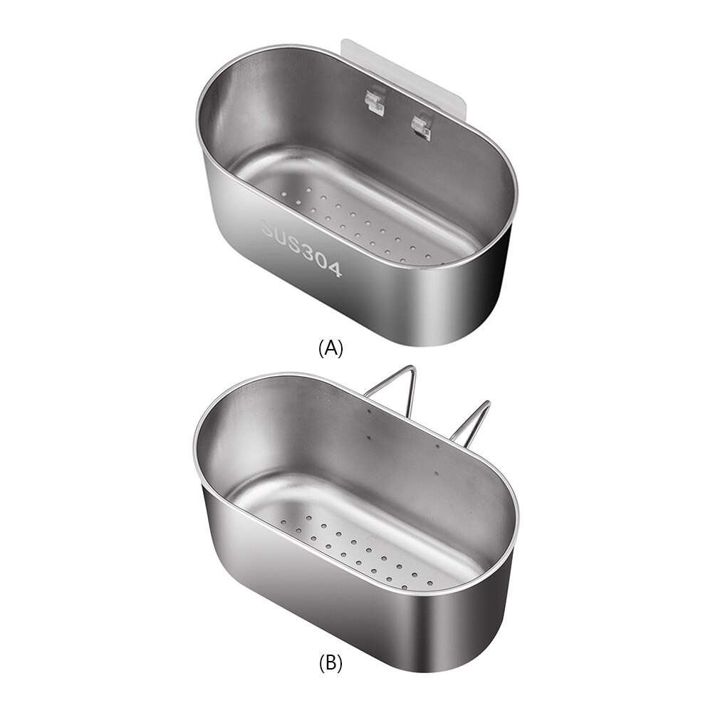 Keuken Afvoer Mand 304 Rvs Spoelbak Afvoer Zeef Mand Groente Fruit Filter Wastafel Plank Opknoping Gootsteen Magazijnstelling