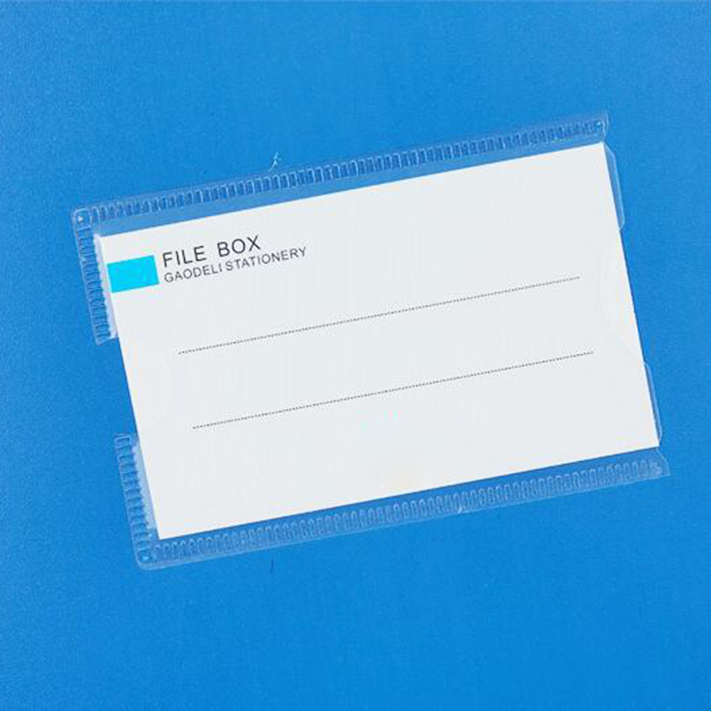 A4 PP Clip File Folder Portable Document File Box Storage Bag Lightweight Business Organizer File Box School Office Supply