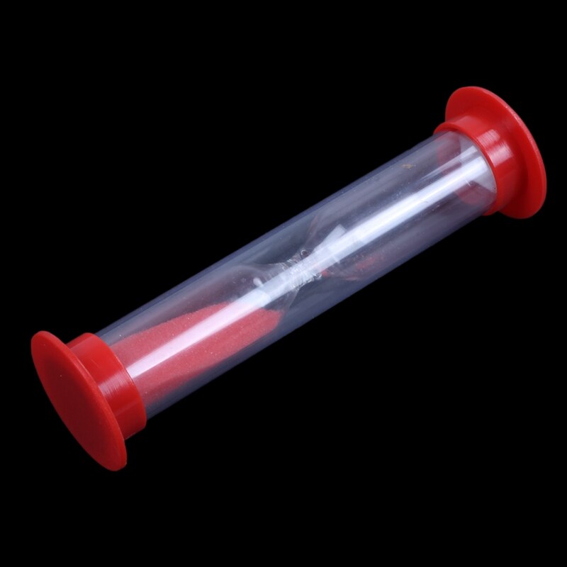 Plastic Rode Zandloper Timer Twee Minuut voor Kind Tanden Poetsen