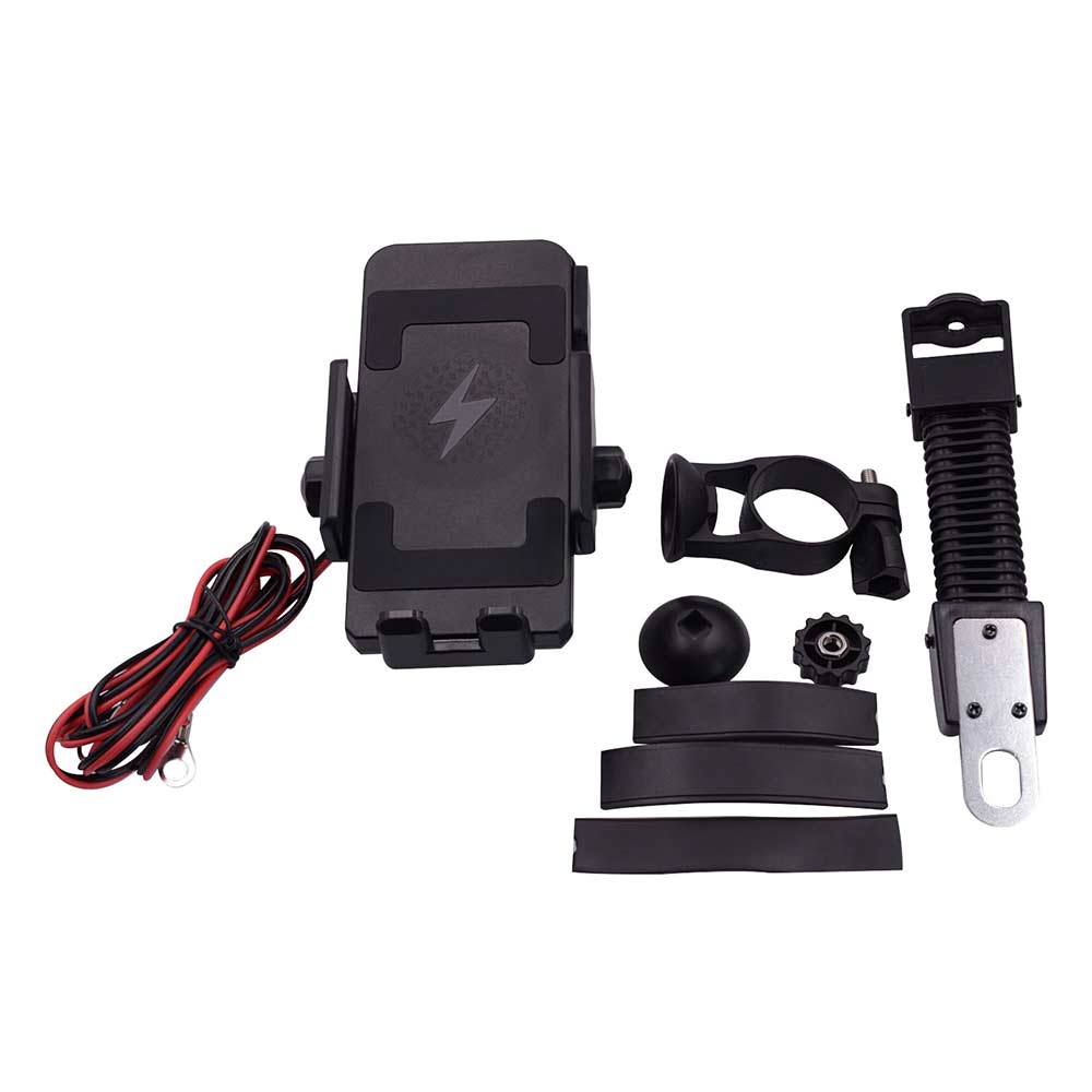 Motorfiets Telefoon Houder Draadloze Oplader QI Snelle Voor Samsung iPhone Mobiele Telefoon Houder Motorbike Moto Mobiele Smart Phone Stand