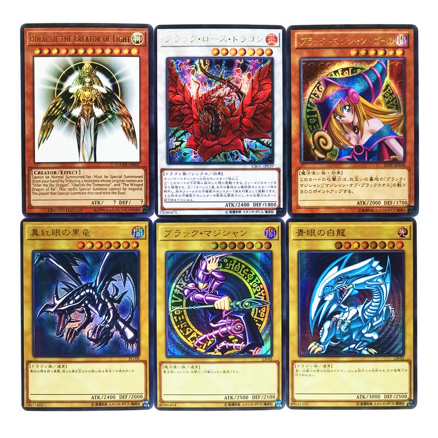 Yu Gi Oh Holactie De Schepper Van Licht Blauwe Ogen Witte Draak Diy Speelgoed Hobby Hobby Collectibles Game Collection Anime kaarten