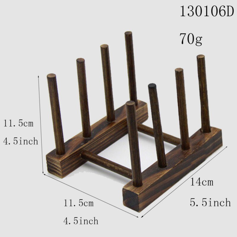 DIY Wooden Dish Rack Plates Holder Kitchen Countertop Organizer Drainers For Dish Bowl Cup Pot Lid Cutting Board Easy Install: B4