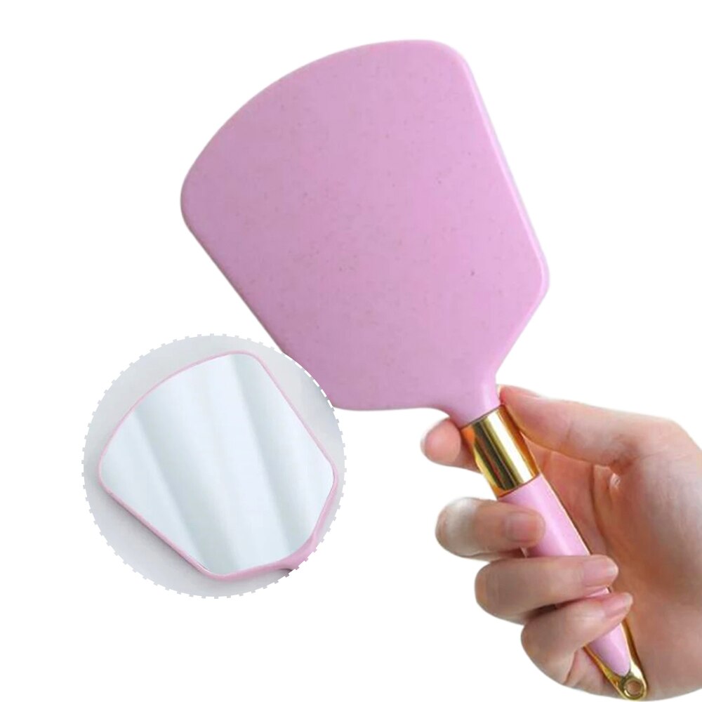 Espejo de mano para maquillaje Vintage para mujer, espejo de mano, tocador de salón de SPA, tocador de maquillaje con mango, espejo compacto para cosméticos