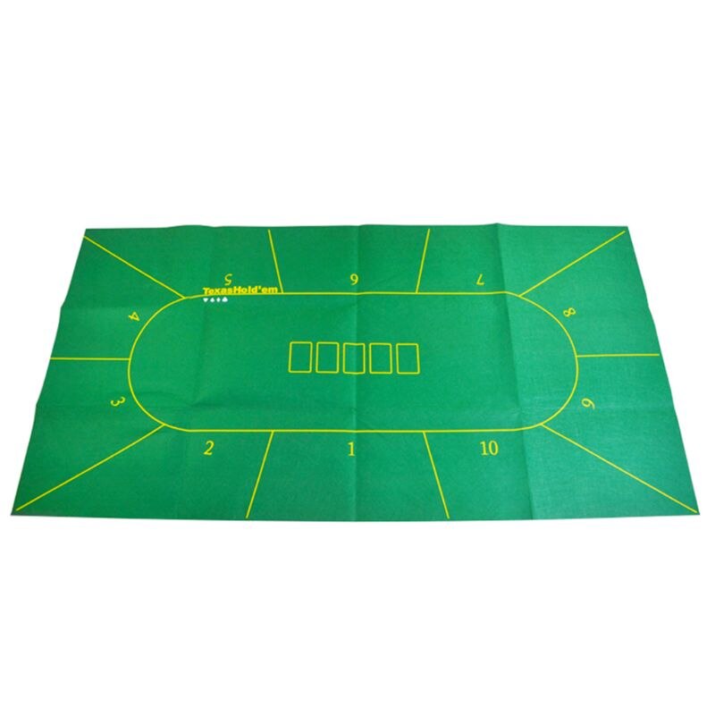 1pc 180*90cm Poker Table Cloth Texas Hold'em Poker Layouts Tablecloth Felt 10 Players Poker Mat / Tapis Poker