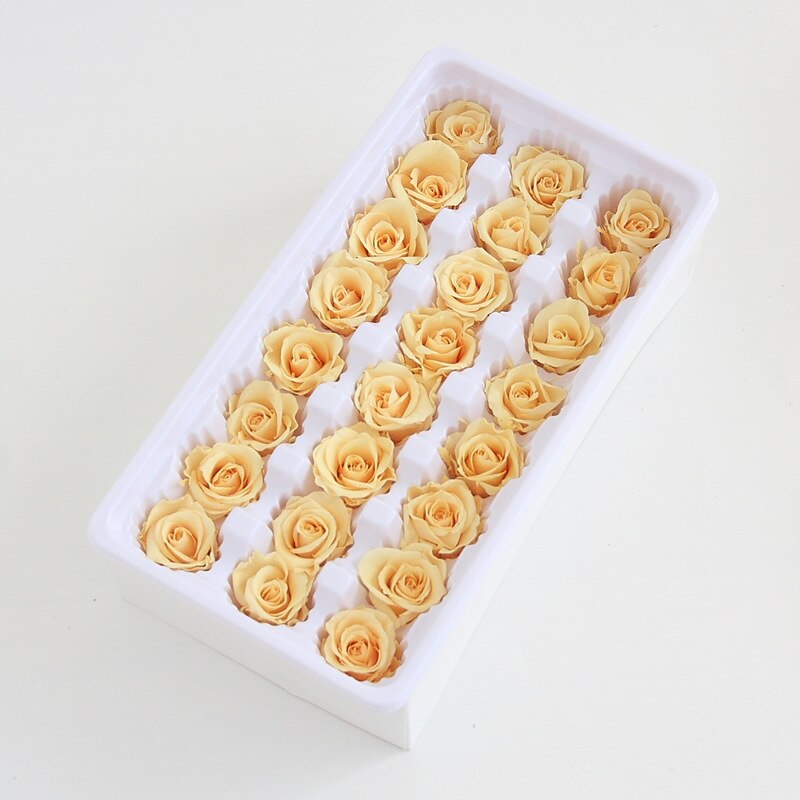 24pcs/box Preserved Flowers Eternal Life Flower Rose in box Immortal Flowers mothers day Material Box DIY Level B 2-3: H