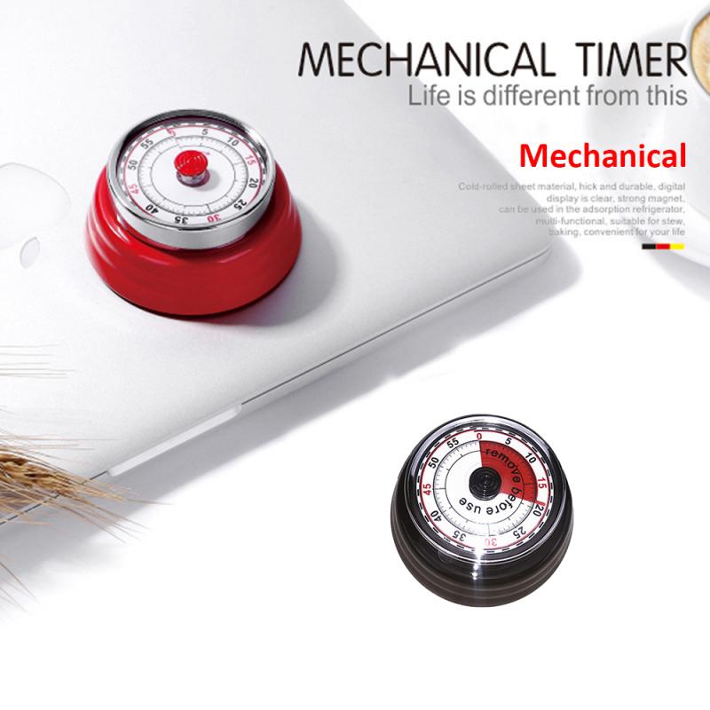 Magnet Timer Kitchen Timer For Cooking Bodybuilding Study Stopwatch Alarm Clock Magnetic Mechanical Cooking Countdown Time