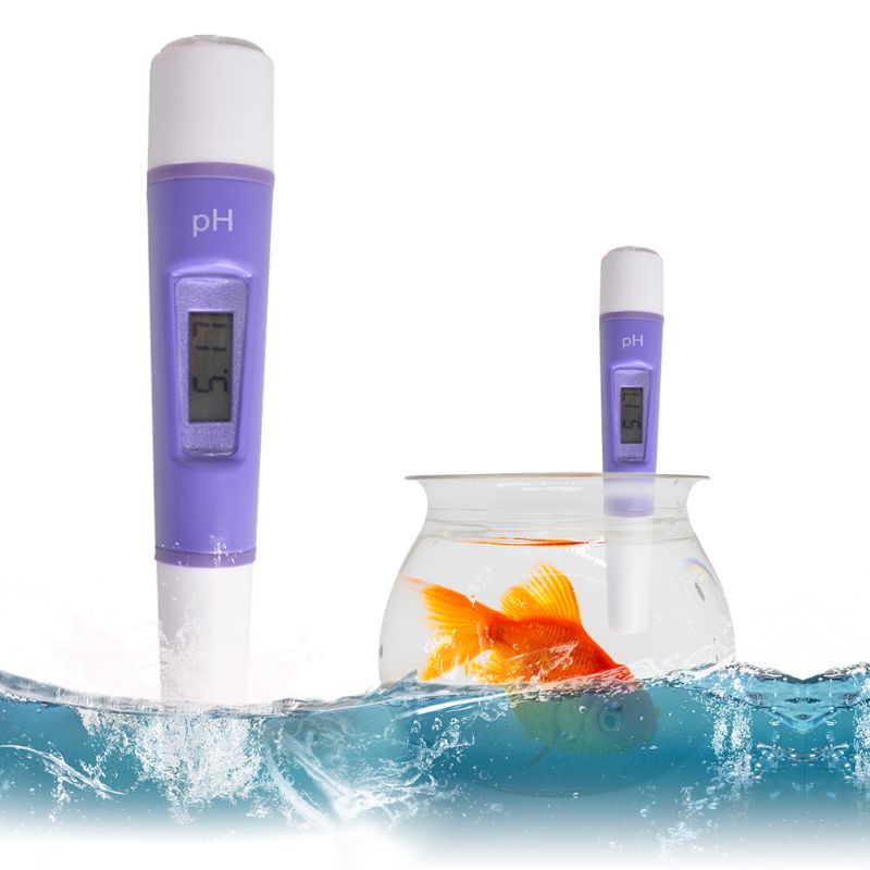 Portable Waterproof PH Meter Pen Digital Water Monitor Tester for Pools Drinking Water Aquariums