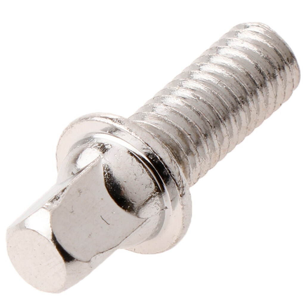 Pack von 10 Metall Quadratische bilden Kopf Trommel Bausatz Pedal Hammer Hammer Montage Schrauben Silber DIY