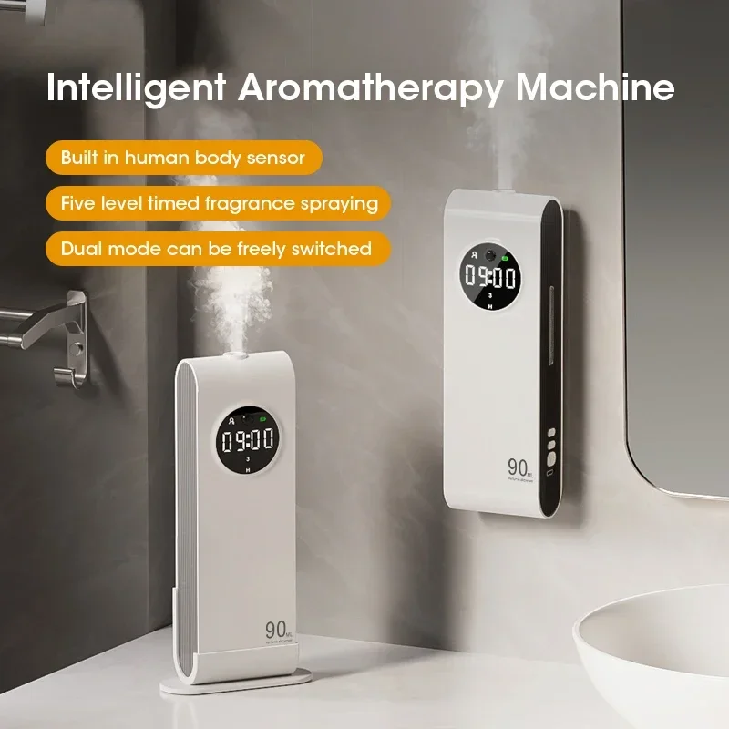 Machine d'aromathérapie sans fil, purificateur de désodorisant avec veilleuse, diffuseur de parfum d'huile essentielle, désodorisant de salon