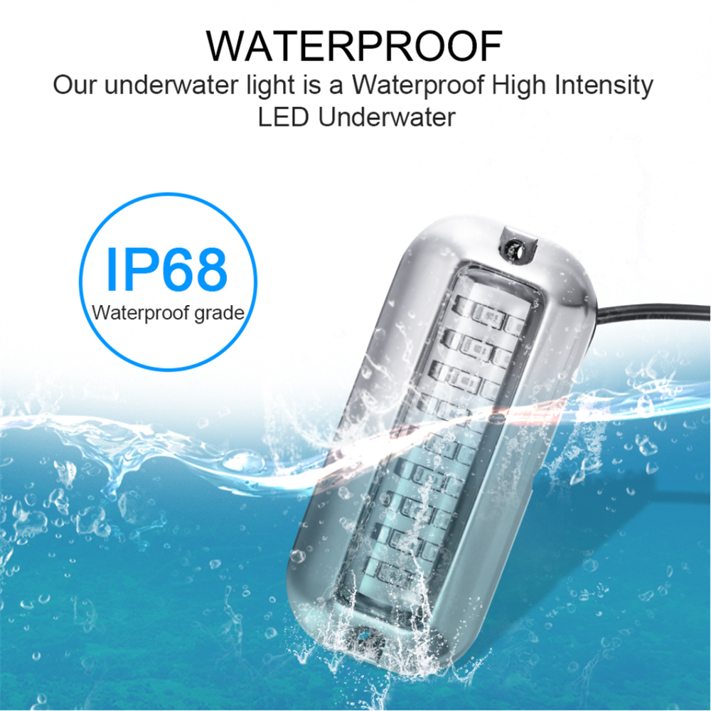 27 42 Led Rvs Boot Bovenlicht Onderwater Ponton Marine Boot Accessoires Licht Waterdichte Marine Licht
