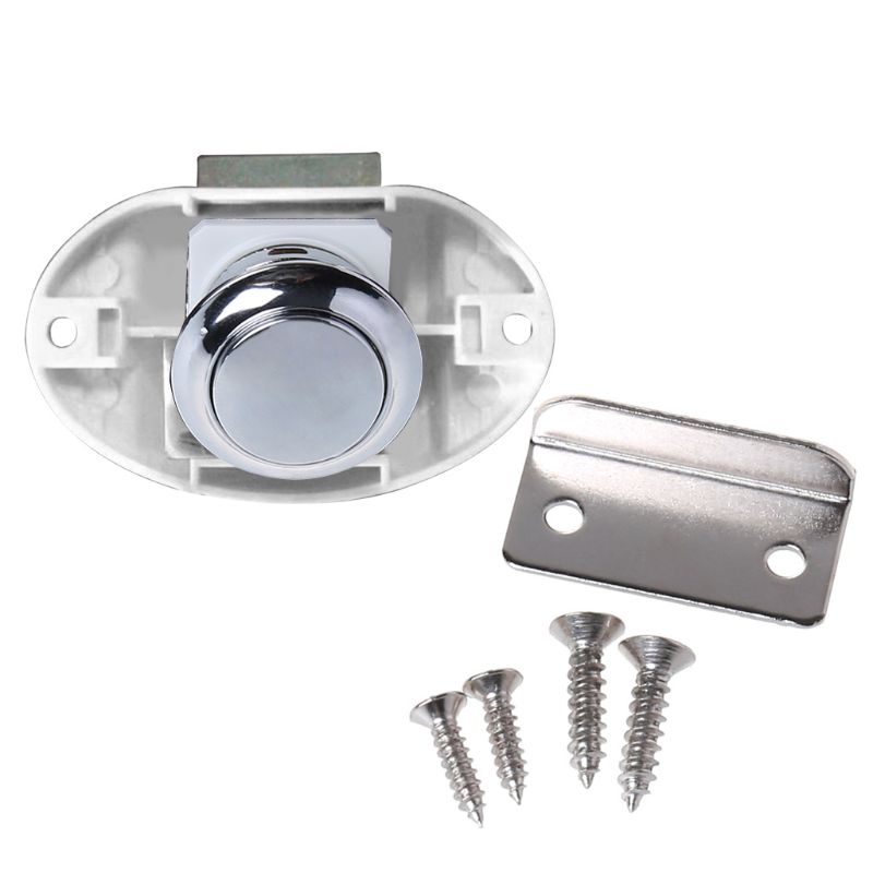 Camper auto drukslot rv caravan boot camper kast lade grendel knop slot: Wit 1