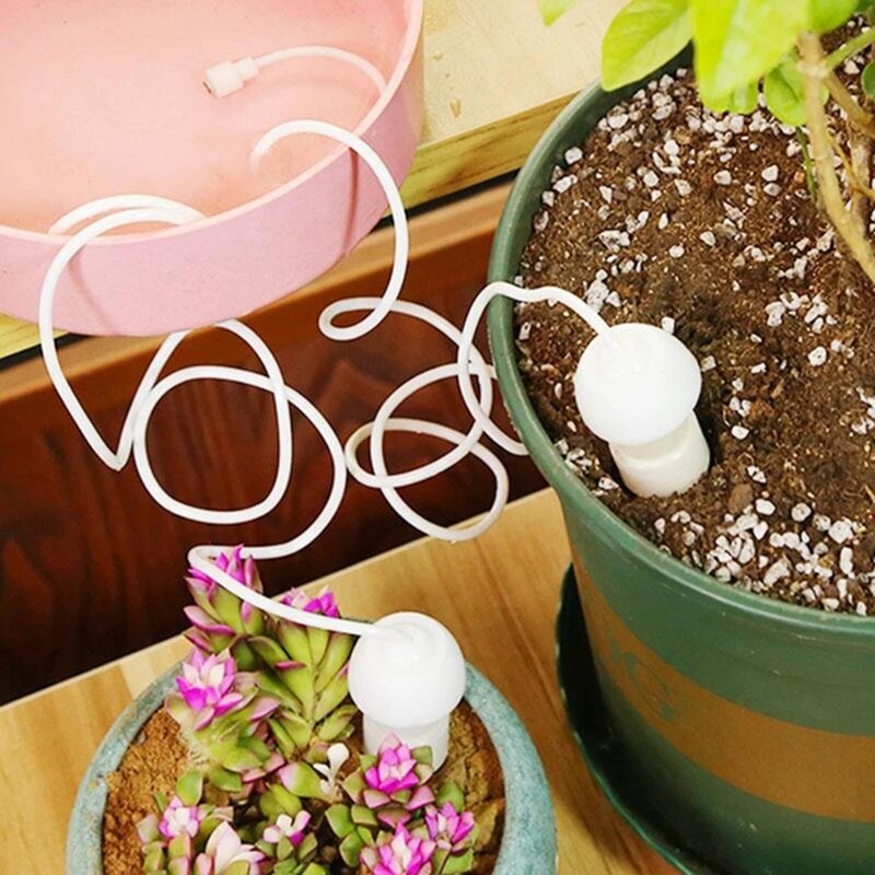 Plant Waterer Self Watering Spikes Plant Watering Devices With Slow Release Control Switch Automatic Vacation Drip HG99