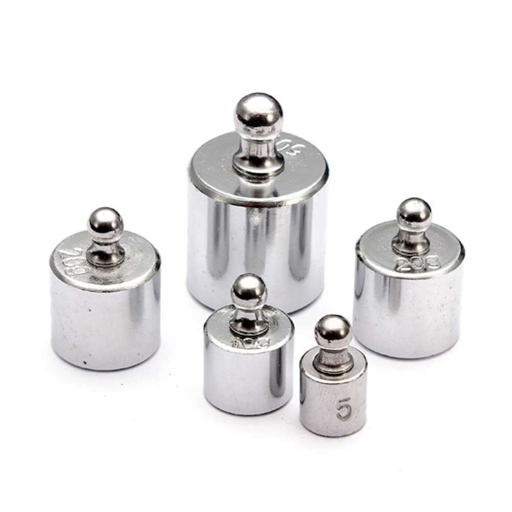50/100/200g M2 Chrome Plating Calibration Weights Set Precision Gram Scales Weight for Digital Scale Balance
