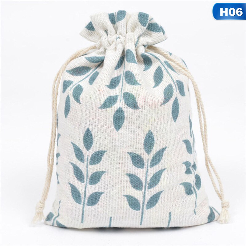 Katoenen Canvas Tas Cartoon Tas Pocket Tasje Thee Bag Afdrukken: HG24014H06