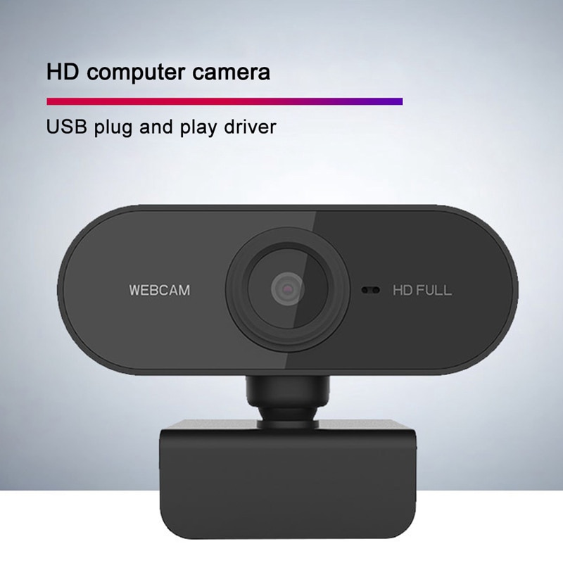 SeenDa-cámara Web Full HD de 1080P para ordenador, Webcam con micrófono, ajuste de 360 grados, USB