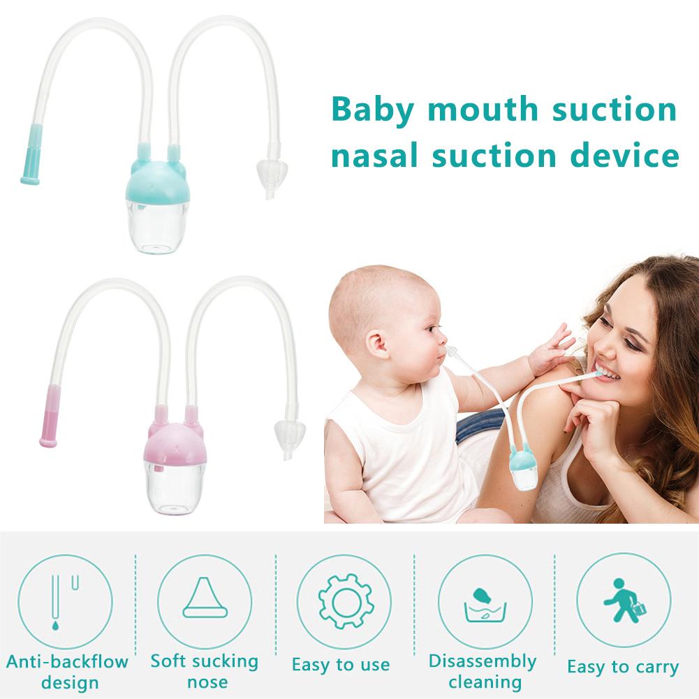 9.45in pp + silikone baby nasal aspirator mund suge enhed næse rengøringsmiddel til baby