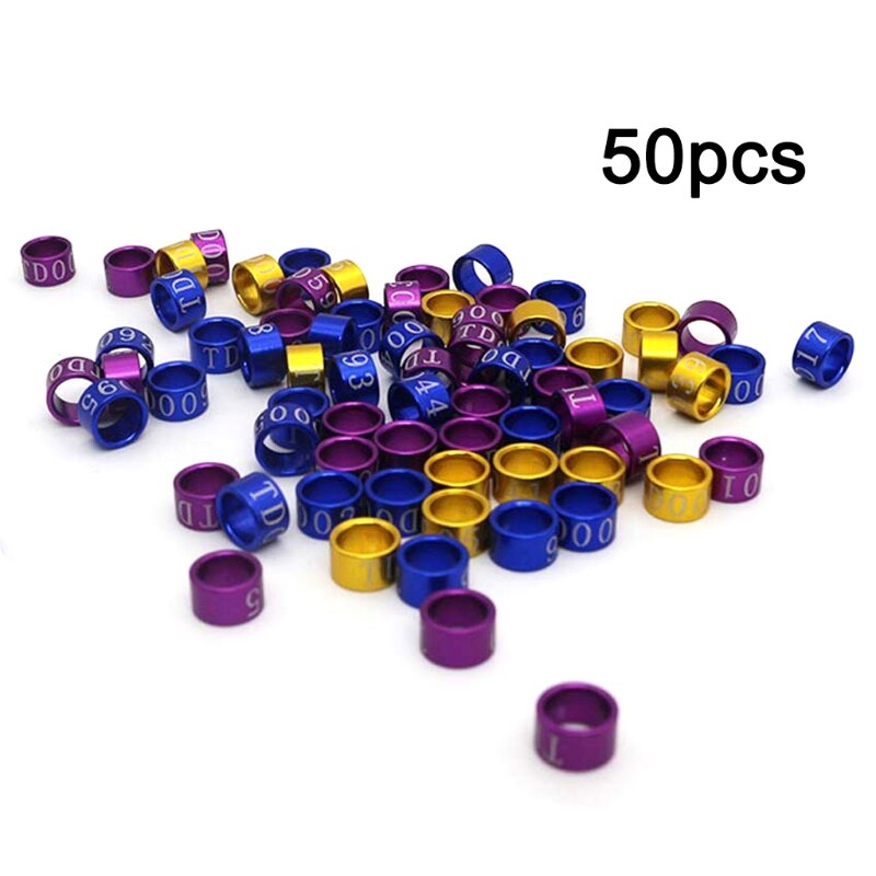 50 Pcs Taube Bands Vogel 5mm Fuß Ring Arten Identi... – Vicedeal