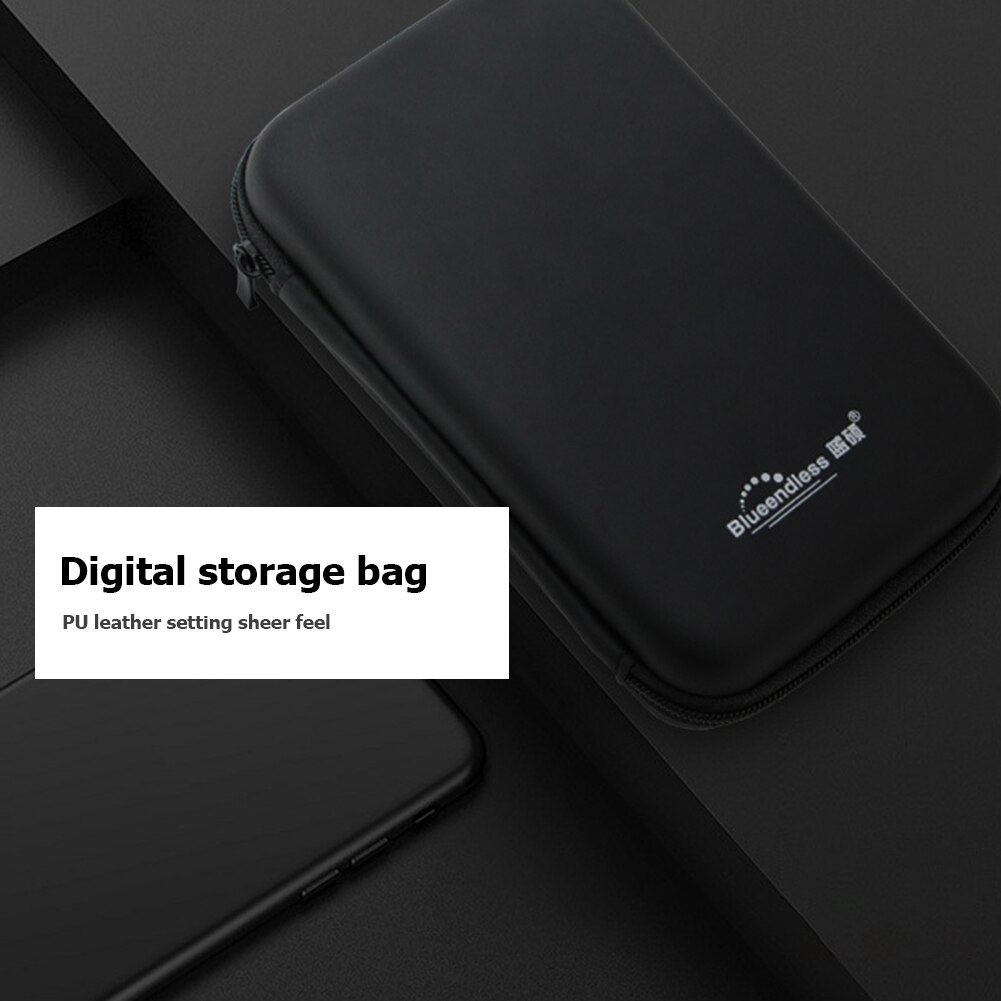 Slagvastheid Harde Schijf Carry Case Anti-Zweet Pouch Anti-Vingerafdruk Voor 2.5 Inch Mobiele Drive Power Bank beschermende Opslag