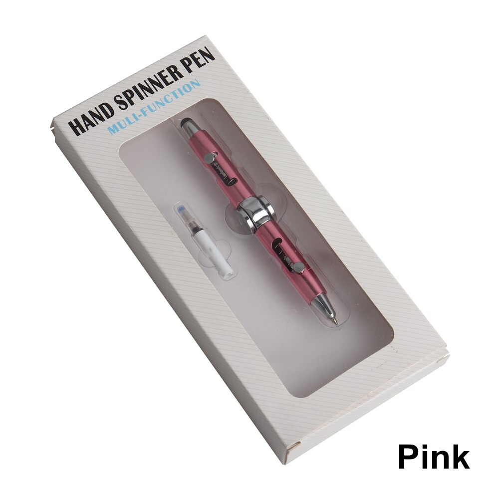 1Set Multi-functional 3 in 1 Fidget Spinning Pen Stress Reducer High Speed and touch screen Hand Spinning Pen for anxiety people