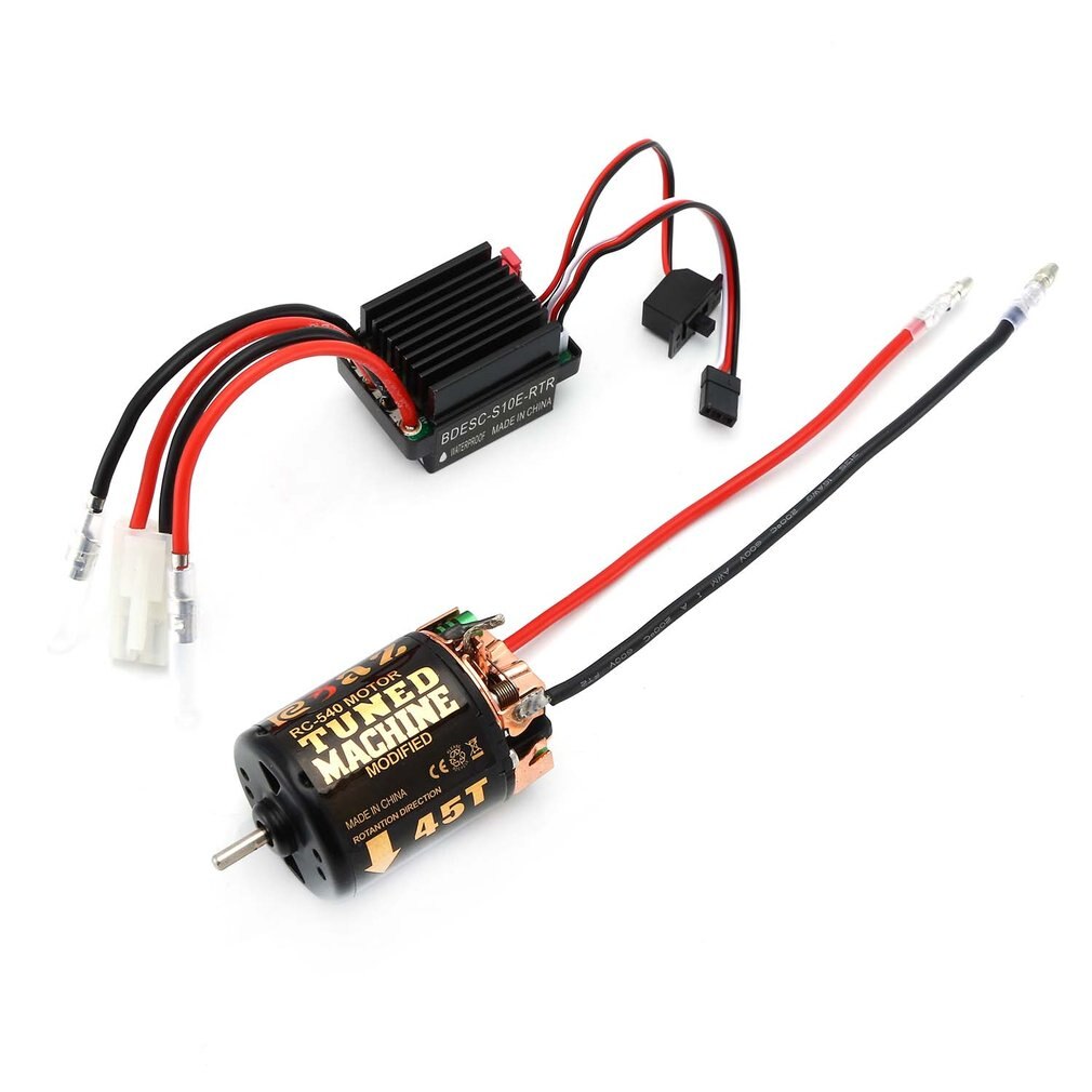 Rc 540 35T 45T 55T Brushed Motor Met 320 Speed Controller Waterdicht Esc Voor Rc Auto Rock crawler Axiale SCX10 Model: 45T with 320 ESC