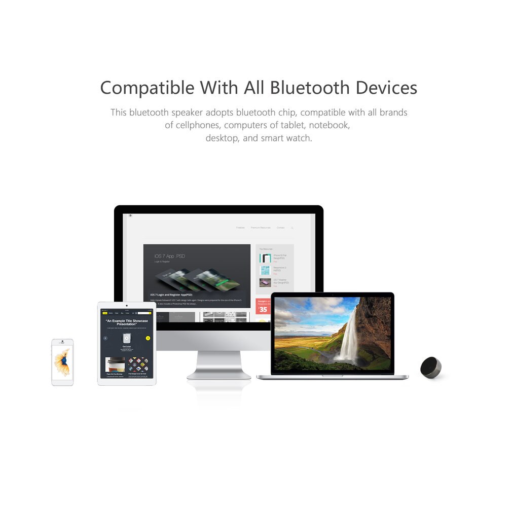 LESHP bluetooth lautsprecher Wasserdicht Stoßfest Lautsprecher Drahtlose Lautsprecher Mini draussen Tragbare Unterstützung Vielzahl Musik Format