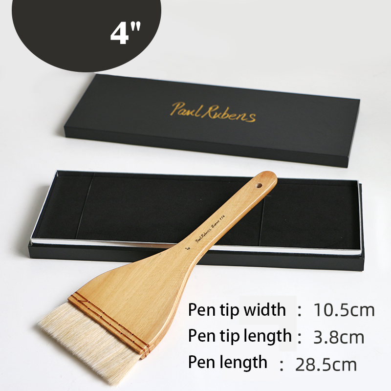 Paolo Rubens pennello per acquerelli pennelli acrilici strumenti per disegno artistico forniture lavaggio lana legno Gouache naturali impostato regalo d'arte: 4