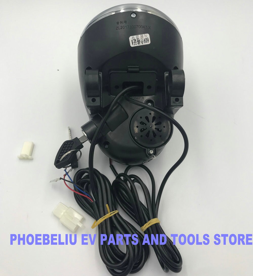 battery level indicator power meter 36v48v60v for electric scooter harley e-bike tricycle frontlight headlight with bluetooth