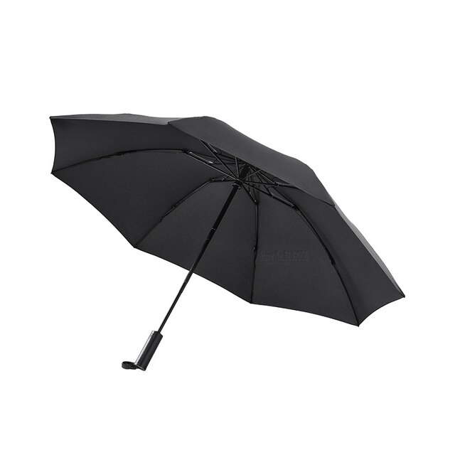 XIAOMI MIJIA NINETYGO sonnig Regenschirm Voll Automatische umkehren Klapp Beleuchtung Regenschirm Männer Frauen Anti-Uv Tragbare Strand Sonnenschirm: Schwarz