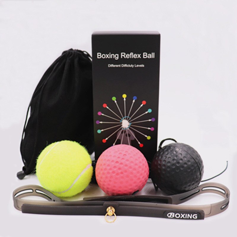 Boxing Reflex Ball Set 3 Difficulty Level Boxing Balls with Adjustable