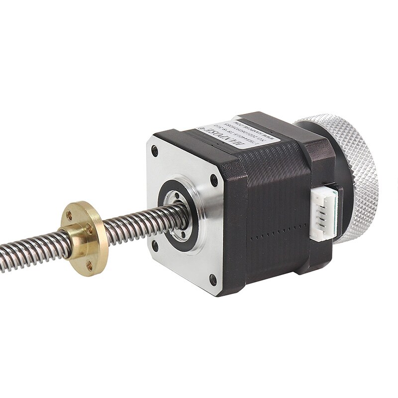 Nema17 Handwheel screw motor 40mm 1.7A 42 motor 17HS4401S-T8*4 310mm Screw Rod Linear Z-Motor with Trapezoidal Lead Srew for 3D